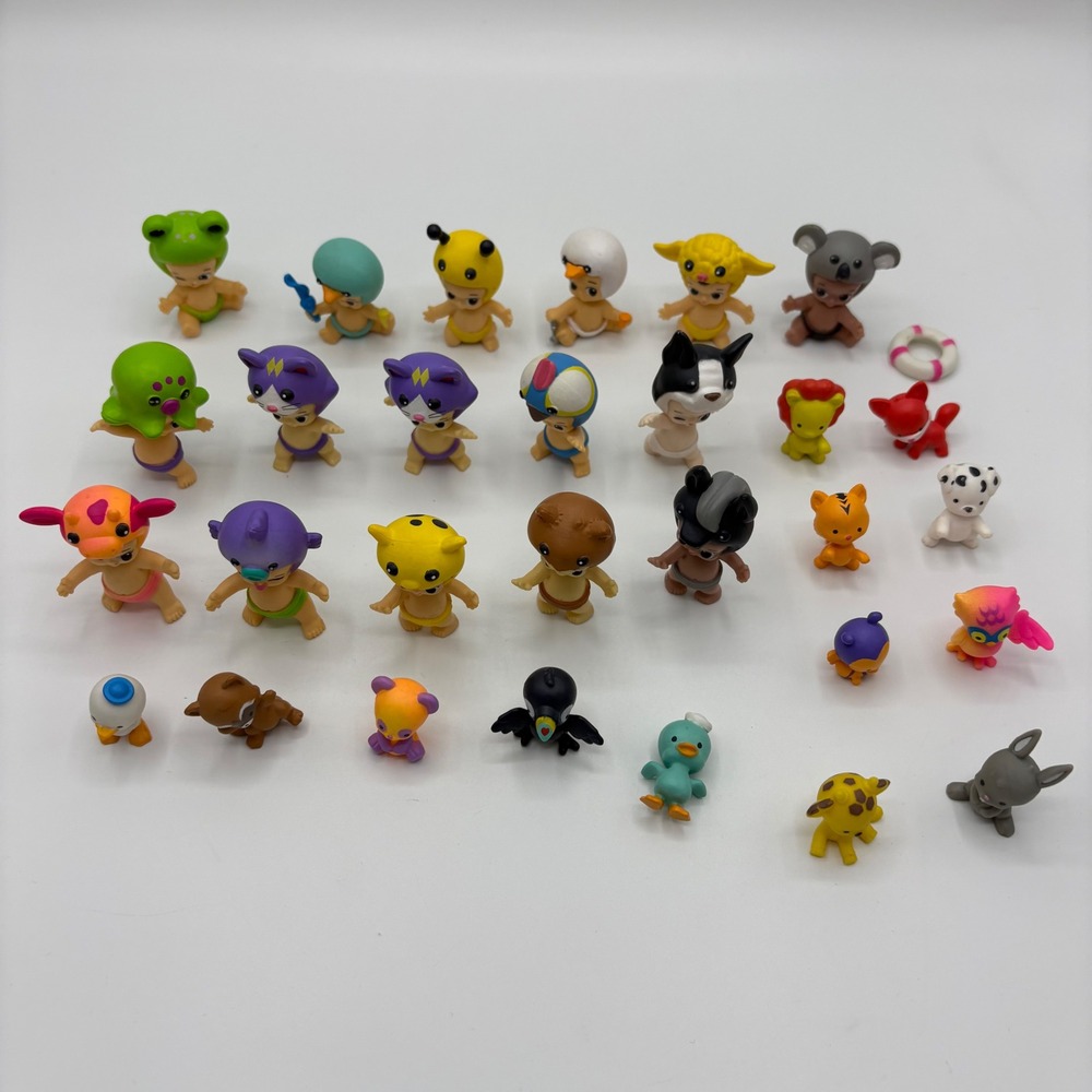 TWOSIES Moose Toys Mini Baby Figures Lot 30pc Multicolor Animal Costume Set GOOD - Picture 9 of 10
